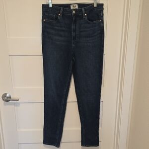 PAIGE High Rise GEMMA Dark Blue Jeans